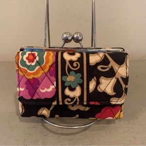 Vera Bradley Floral Snap Close Wallet